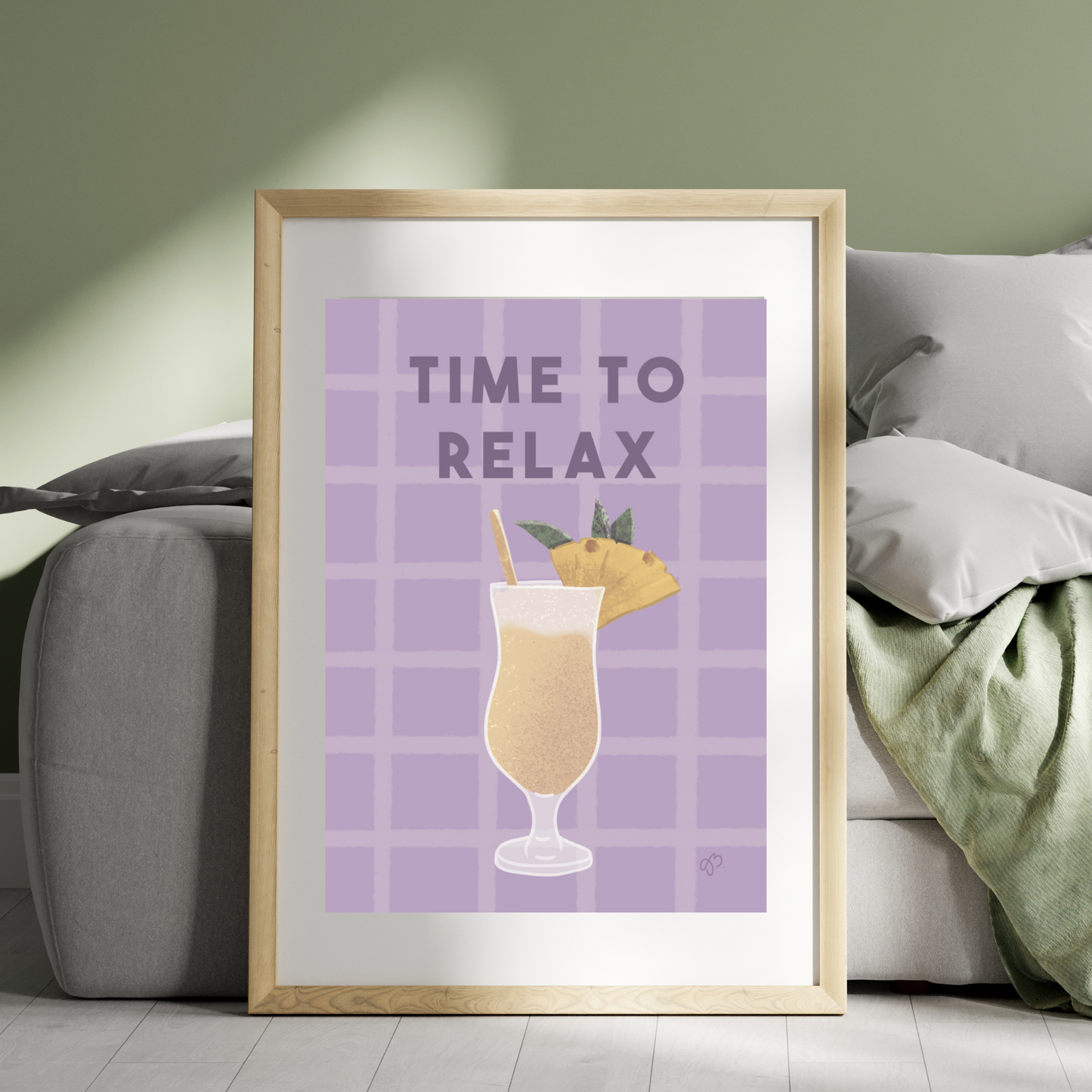 Print - Time to relax - Pina Colada