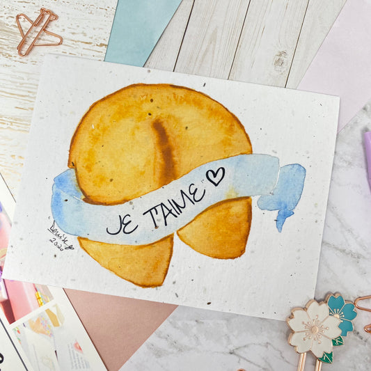 Seed paper greeting card - Cookie fortune