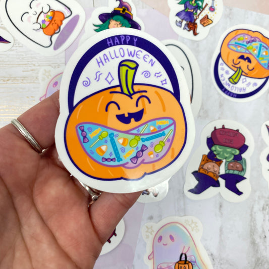 Sticker - Cute halloween pumpkin