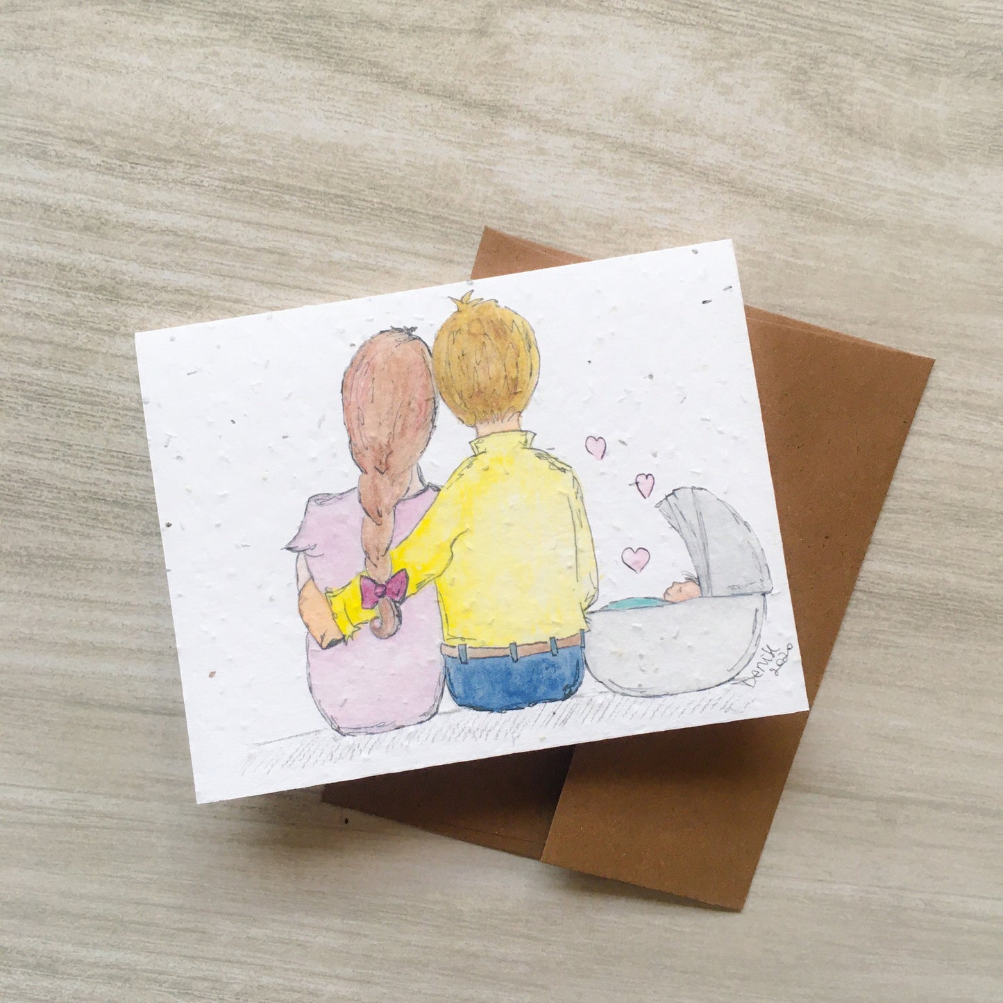 Seed paper greeting card - Family