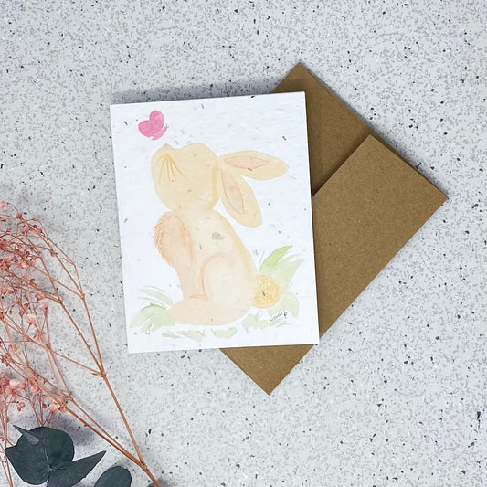 Seed paper greeting card - Bunny